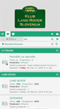 Mobile Screenshot of forum.landrover-klub.si