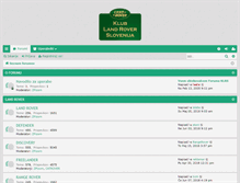 Tablet Screenshot of forum.landrover-klub.si